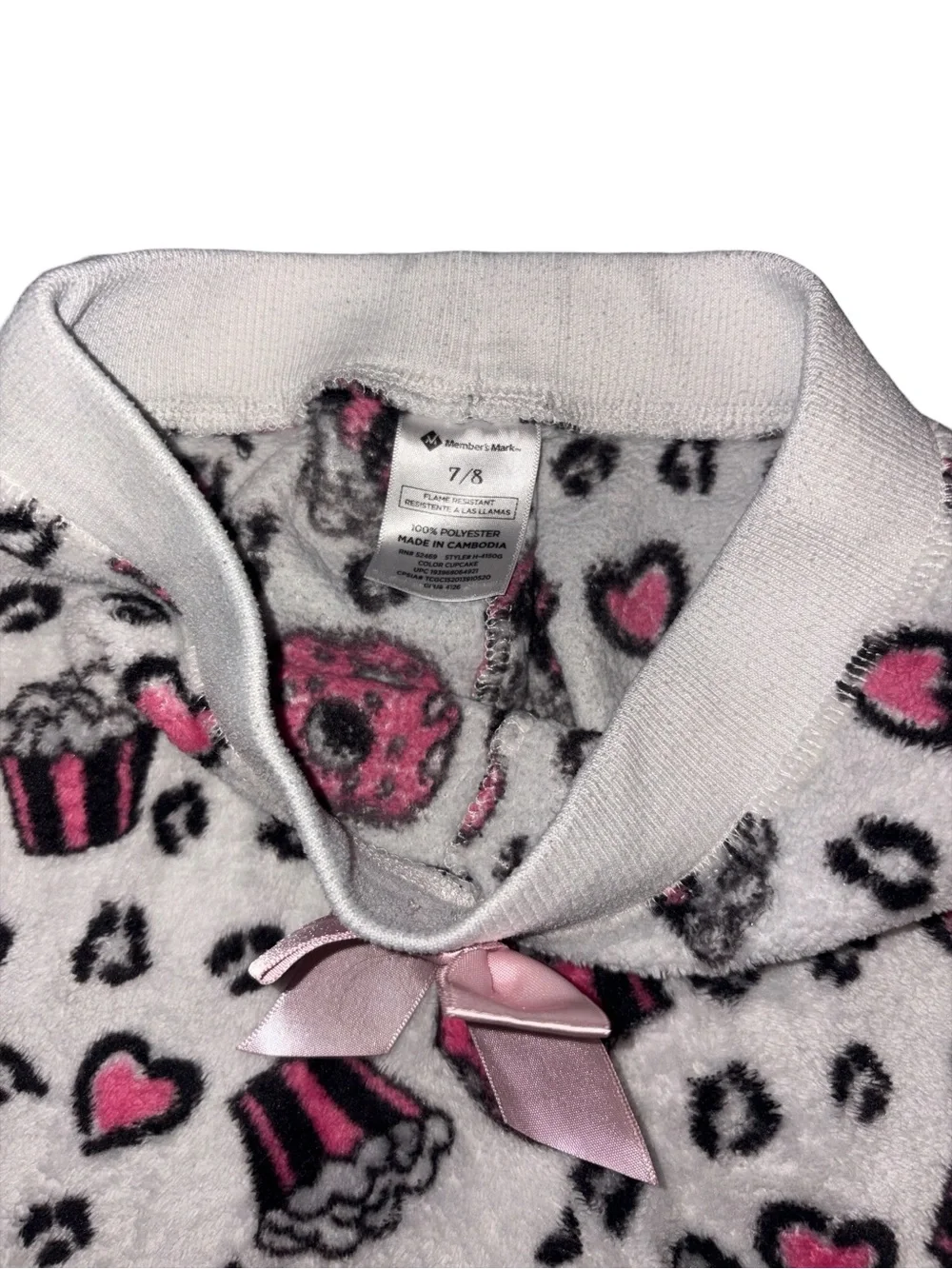 ⭐️5FOR$25⭐️ Girls Pink Donut & Cupcake Fleece Pajama Pants